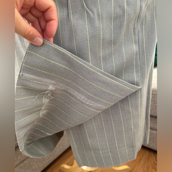 vintage 1940s suit set// FOUR PIECE grey + purple pinstripe - Picture 12 of 16